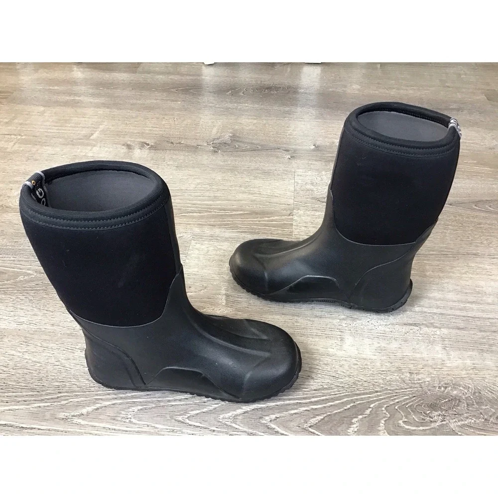 Bogs Classic High Boots Youth Size 5 Black Good Waterproof Insulated Neoprene